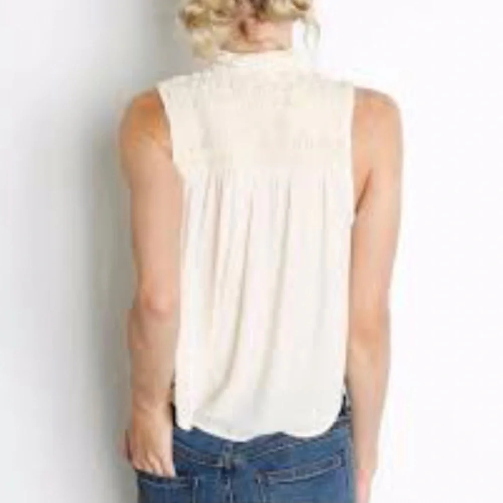 FREE PEOPLE Ruffle Me Up Sleeveless Prairie Top - Picture 2 of 16